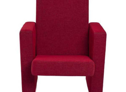 Armchair Sofa 1-Seater Design Luxury Red Chair Classic Fabric Textile new